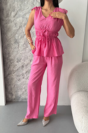 Çilek Kumaş Takım - PEMBE