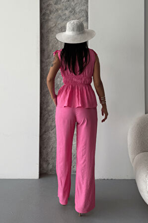 Çilek Kumaş Takım - PEMBE
