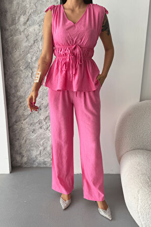 Çilek Kumaş Takım - PEMBE