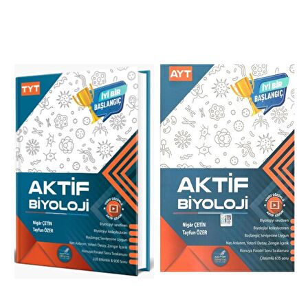 Aktif Öğrenme TYT AYT 0 dan Başlayanlara Biyoloji Seti 2 Kitap
