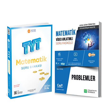 Üç Dört Beş TYT Matematik ve Çap Problemler Soru Bankası 2 Kitap Set