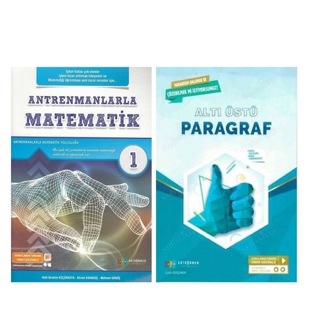 Antrenmanlarla Matematik 1 ve Paragraf Soru Bankası Seti 2 Kitap