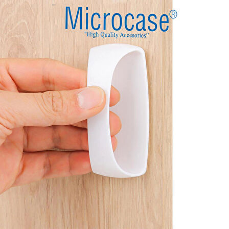 Microcase Plastik Yapışkanlı Sürgülü Pencere Çekmece Kapı Kolu Tutacağı - SİYAH AL4834 2 Adet