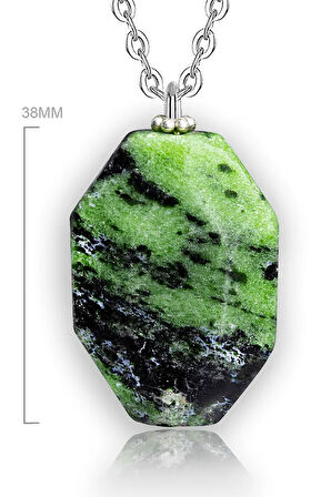 Sertifikalı Anyolit Taşı Kolye