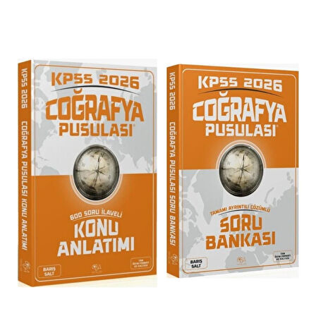 CBA Yayınları 2026 KPSS Coğrafya Pusulası Konu ve Soru Bankası Seti 2 Kitap