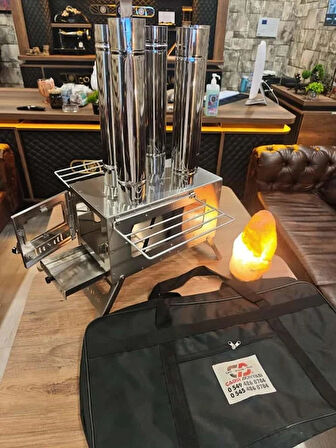 Krom Lüks Çadır Sobası