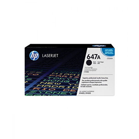 Hp CE260A (647A) Siyah Orjinal Toner
