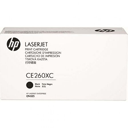 Hp CE260XC (647X) Kutusu Hasarlı Siyah Orjinal Toner