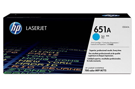 Hp CE341A (651A) Mavi Orjinal Toner