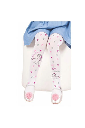 Çisem Micro Baskılı Çocuk Külotlu Çorap