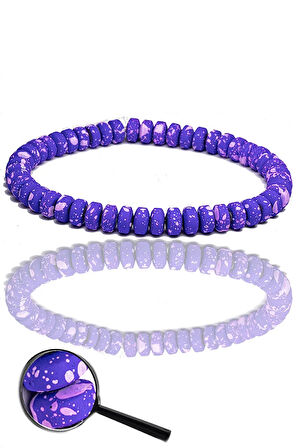 Sertifikalı Rondela Kesim Mavi Kuvars Taşı Bileklik