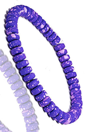 Sertifikalı Rondela Kesim Mavi Kuvars Taşı Bileklik