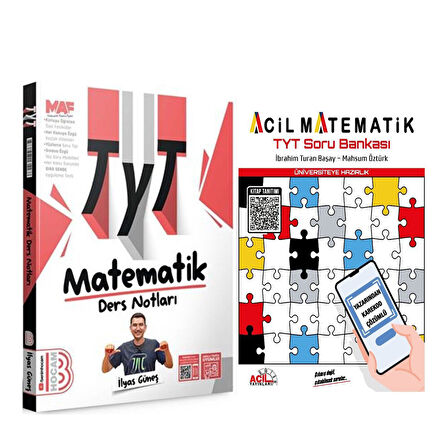 Benim Hocam TYT Matematik Video Ders Defteri ve Acil Matematik Soru Bankası Seti 2 Kitap