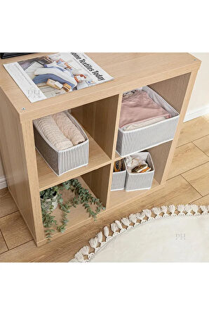 (3 SET)ALAS 4'lü Çok Amaçlı Dolap Içi Ve Çekmece Içi Düzenleyici Organizer Kutu Seti