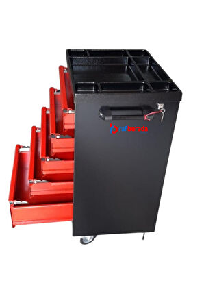 5 Çekmeceli Alet Dolabı İçi Boş Atölye Usta Set Takım Arabası