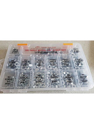 Somun Seti Metrik-Unc 580 Parça Set