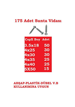 Vida -Dübel-Pul-Çivi -Hırdavat Seti 607 Parça Kullanışlı Set