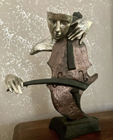 Çello Çalan Eller Biblo Müzik Dekoru