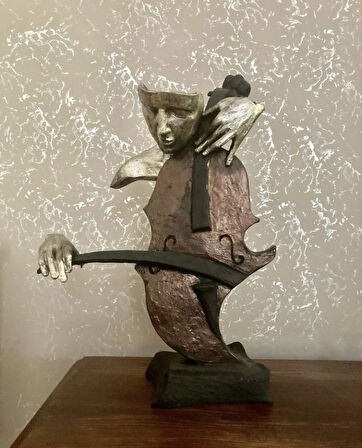 Çello Çalan Eller Biblo Müzik Dekoru