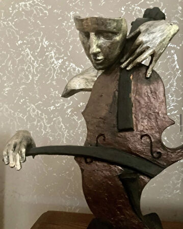 Çello Çalan Eller Biblo Müzik Dekoru