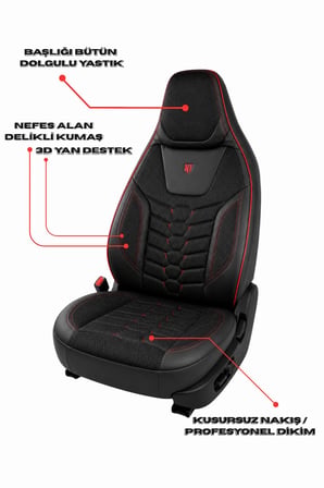 BMW X Serisi Araçlara Uyumlu Ön Arka Takım Oto Koltuk Kılıfı  - Cellaura
