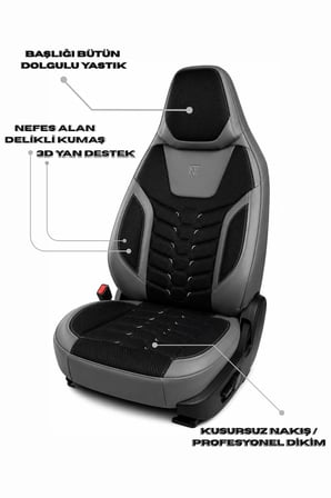 Renault Koleos Araçlara Uyumlu Ön Arka Takım Oto Koltuk Kılıfı  - Cellaura