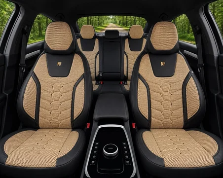 Citroen C5 Araçlara Uyumlu Ön Arka Takım Oto Koltuk Kılıfı  - Cellaura