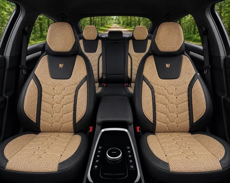 Opel Grandland Araçlara Uyumlu Ön Arka Takım Oto Koltuk Kılıfı  - Cellaura