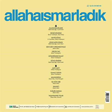 Sezen Aksu Allahaısmarladık - Plak