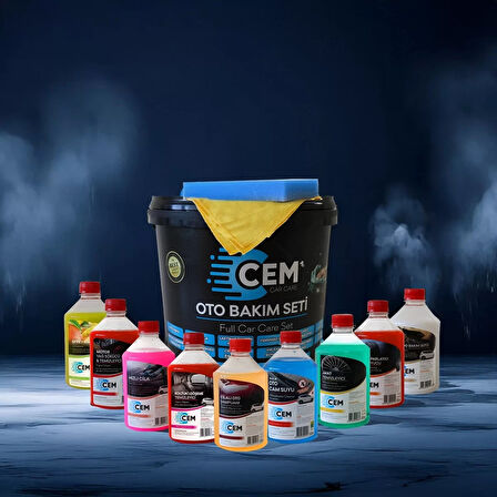 12 Parça Full Oto Bakım Seti Araç Temizlik Seti