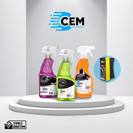 CEM CAR CARE Jant&Lastik Bakım Seti Premium İçerik