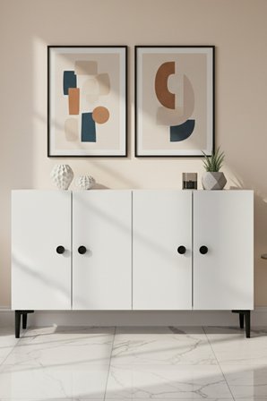 KA1205B PELLA Konsol ve Tv Sehpası Beyaz 120cm