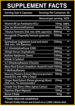 CENTURİON LABZ RETREAT PCT Post Cycle Support (Tribulus + Maca + Fenugreek + Boron + Dım) 120 Caps