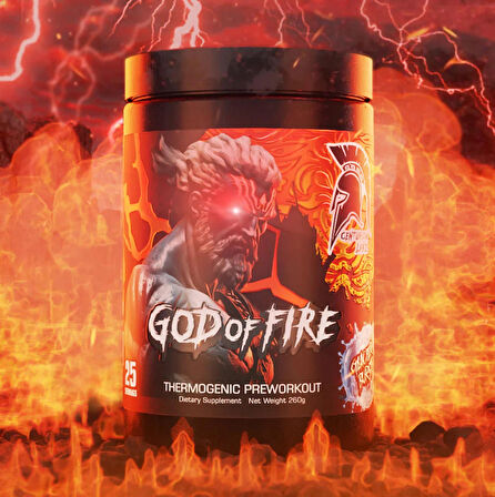 CENTURİON LABZ God of Fire Thermo Ripped Pump Preworkout - Yohımbıne + Daa + Huperzine