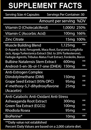 CENTURİON LABZ Uprising Testosterone Testo Booster (Daa Aspartic Acid+Dhea+Fenugreek+Maca+Tongkat Alı+Fadogia Agrestis+Tribulus+Boron+Ashwagandha)