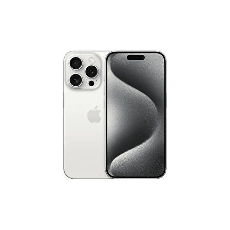 Yenilenmiş IPHONE 15 PRO 128GB -A Kalite- Beyaz Titanyum