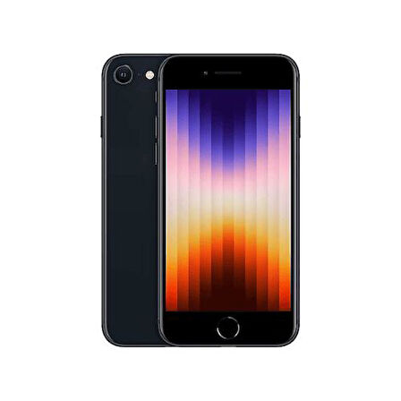 Yenilenmiş IPHONE SE 2022 (3.Nesil) 64GB -A Kalite- Siyah