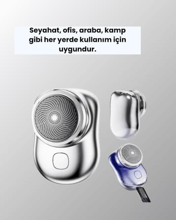 Cep Tipi Elektrikli Tıraş Makinesi – Güçlü, Sessiz, Su Geçirmez Ve Ultra Taşınabilir