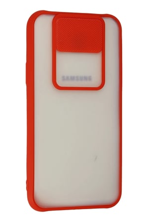 Ugr02 Samsung Galaxy J7 Kılıf Palm Buzlu Kamera Sürgülü Silikon - Kırmızı