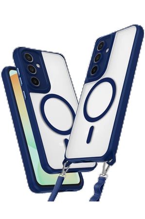 Ugr02 Samsung Galaxy S25 Kılıf Enka Magsafe Silikon Kılıf - Lacivert