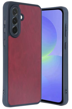 Ugr02 Samsung Galaxy A35 5G Kılıf Aras Deri Kapak - Bordo