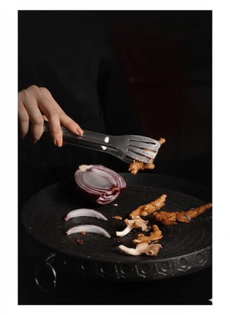 Maşa Paslanmaz Barbekü Maşası - 25 Cm Mutfak Ekmek Maşası