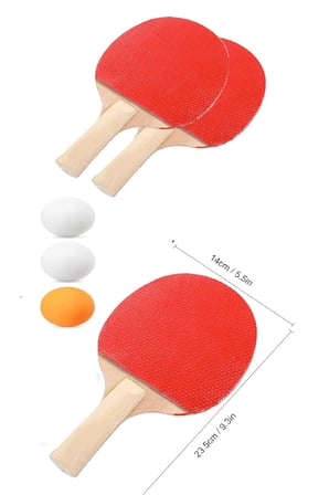 Ping Pong Masa Tenisi Seti Tenis Raketi Seti 2 Raket + 3 Ping Pong Topu Spor Aksesuarları