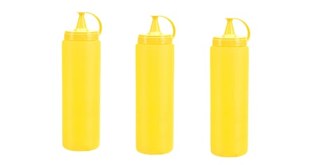 Mayonez Sos Şişesi - 1000ml Dev Boy Sarı 3 Adet