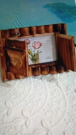 Pencereli Fotoğraf Çerçevesi-Bambu