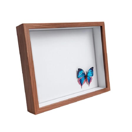 Ahşap Kahverengi Derin Çerçeve Kutu - 22x17cm
