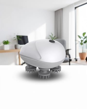 Kafa Masaj Aleti Su Geçirmez 3 Hızlı Usb Şarjlı
