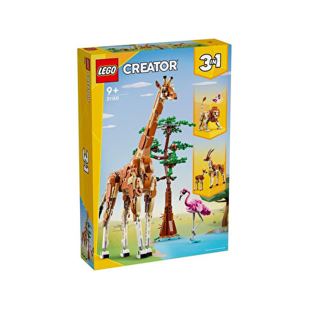 31150 Lego® Creator 3’ü1 Arada Vahşi Safari Hayvanları 780 Parça +9 Yaş