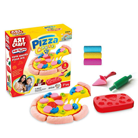 03572 Dede, Pizza Seti Oyun Hamuru 150 Gr / +3 Yaş