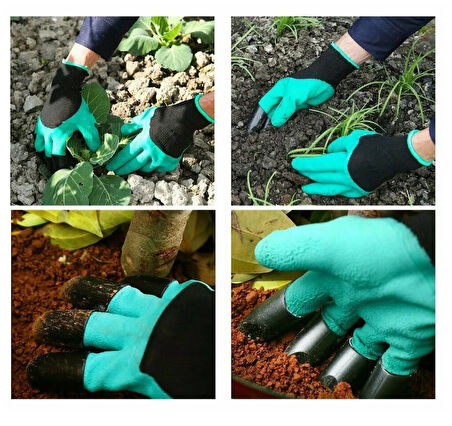 Garden Genie Gloves Toprak Kazma Bahçe Eldiveni